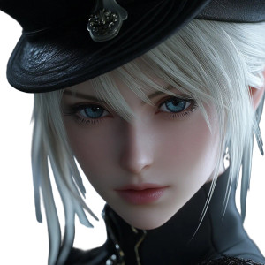 Final Fantasy Heroine V2 Vinyl Car Decal Sticker – Waterproof & UV-Resistant 8"