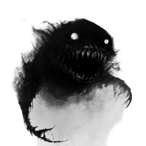 Eldritch Shark Entity Vinyl Car Decal Sticker – Waterproof & UV-Resistant 8"