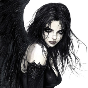 Evil Angel Vinyl Car Decal Sticker – Waterproof & UV-Resistant 8" Evil Angel Vinyl Car Decal Sticker – Waterproof & UV-Resistant 8"