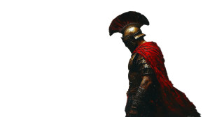 Battle-Weary Spartan Vinyl Car Decal Sticker – Waterproof & UV-Resistant 8"