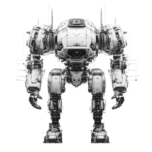 Mecha Head Vinyl Car Decal Sticker – Waterproof & UV-Resistant 8"