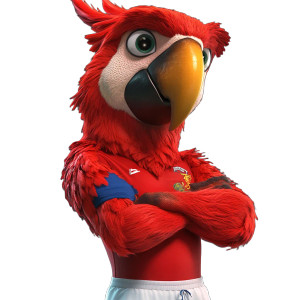 Joyful Soccer Macaw Vinyl Car Decal Sticker – Waterproof & UV-Resistant 8"