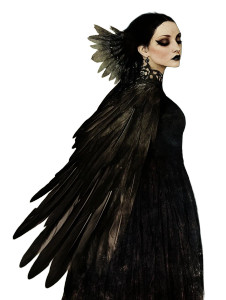 Mystical Morrigan Art Vinyl Car Decal Sticker – Waterproof & UV-Resistant 8"