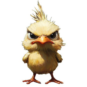 Chicken Little Vinyl Car Decal Sticker – Waterproof & UV-Resistant 8"