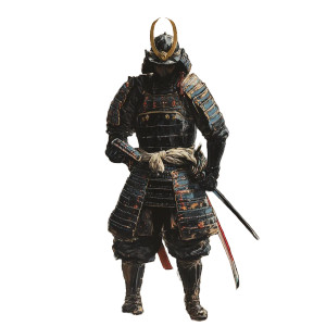 Handsome Samurai V3 Vinyl Car Decal Sticker – Waterproof & UV-Resistant 8"