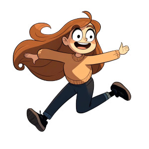 Gravity Falls Girl Vinyl Car Decal Sticker – Waterproof & UV-Resistant 8"