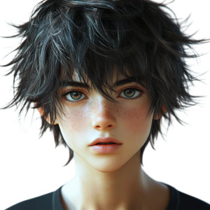 Cute Anime Boy V2 Vinyl Car Decal Sticker – Waterproof & UV-Resistant 8"