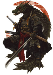 Samurai Crocs Vinyl Car Decal Sticker – Waterproof & UV-Resistant 8" Samurai Crocs Vinyl Car Decal Sticker – Waterproof & UV-Resistant 8"