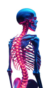 Neon Spine Skeleton Vinyl Car Decal Sticker – Waterproof & UV-Resistant 8"