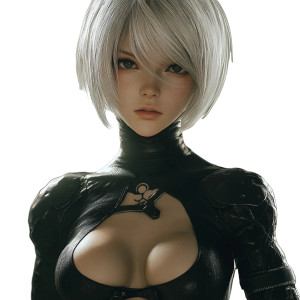 2B From Nier Vinyl Car Decal Sticker – Waterproof & UV-Resistant 8" 2B From Nier Vinyl Car Decal Sticker – Waterproof & UV-Resistant 8"