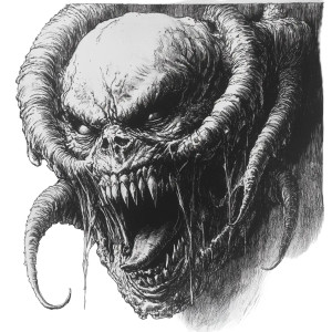 Hydrocephalic Demon Sketch Vinyl Car Decal Sticker – Waterproof & UV-Resistant 8"