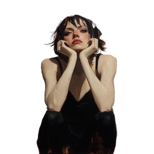 Angel Painting V5 Vinyl Car Decal Sticker – Waterproof & UV-Resistant 8"