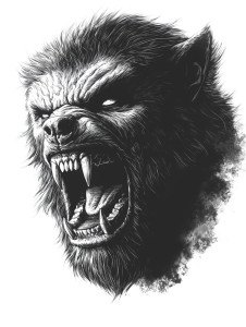 Classic Wolfman Vinyl Car Decal Sticker – Waterproof & UV-Resistant 8"