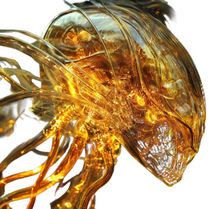 Alien Plasma Helmet Vinyl Car Decal Sticker – Waterproof & UV-Resistant 8"