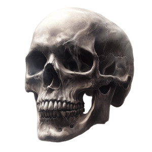 Gothic Skull Tattoo Vinyl Car Decal Sticker – Waterproof & UV-Resistant 8"