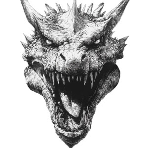 Angry Dragon V3 Vinyl Car Decal Sticker – Waterproof & UV-Resistant 8"