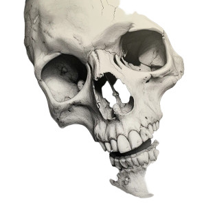 Artistic Skull Tattoo Vinyl Car Decal Sticker – Waterproof & UV-Resistant 8"