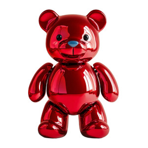 Metallic Red Teddy Vinyl Car Decal Sticker – Waterproof & UV-Resistant 8" Metallic Red Teddy Vinyl Car Decal Sticker – Waterproof & UV-Resistant 8"