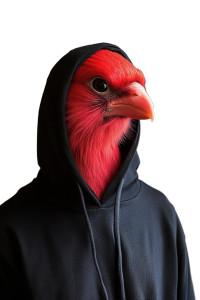 Anthropomorphic Redbird Portrait Vinyl Car Decal Sticker – Waterproof & UV-Resistant 8" Anthropomorphic Redbird Portrait Vinyl Car Decal Sticker – Waterproof & UV-Resistant 8"