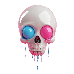 Floating Skull Balloon Vinyl Car Decal Sticker – Waterproof & UV-Resistant 8" Floating Skull Balloon Vinyl Car Decal Sticker – Waterproof & UV-Resistant 8"