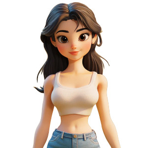 3D Cartoon Girl Vinyl Car Decal Sticker – Waterproof & UV-Resistant 8" 3D Cartoon Girl Vinyl Car Decal Sticker – Waterproof & UV-Resistant 8"