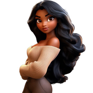 Princess Tiana Design Vinyl Car Decal Sticker – Waterproof & UV-Resistant 8" Princess Tiana Design Vinyl Car Decal Sticker – Waterproof & UV-Resistant 8"