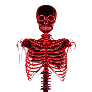 Neon Skeleton Vinyl Car Decal Sticker – Waterproof & UV-Resistant 8" Neon Skeleton Vinyl Car Decal Sticker – Waterproof & UV-Resistant 8"