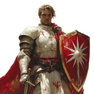 Paladin Splash Art Vinyl Car Decal Sticker – Waterproof & UV-Resistant 8"