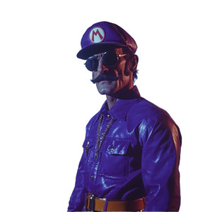 Waluigi Live Action Vinyl Car Decal Sticker – Waterproof & UV-Resistant 8"