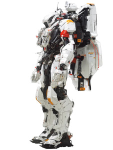 Combat Robot Schematic Vinyl Car Decal Sticker – Waterproof & UV-Resistant 8"