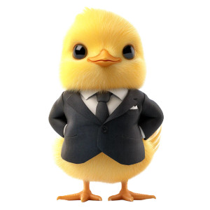 Chicken In Suit V2 Vinyl Car Decal Sticker – Waterproof & UV-Resistant 8"