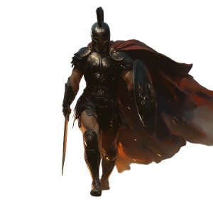 Achilles In Battle V3 Vinyl Car Decal Sticker – Waterproof & UV-Resistant 8"