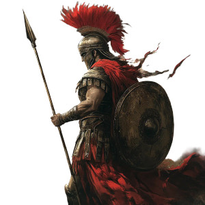 Ancient Warrior V4 Vinyl Car Decal Sticker – Waterproof & UV-Resistant 8"