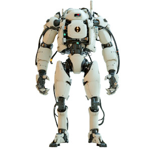 Medical Robot Miniature Vinyl Car Decal Sticker – Waterproof & UV-Resistant 8"