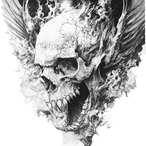 Dragon Skull Descent Vinyl Car Decal Sticker – Waterproof & UV-Resistant 8"