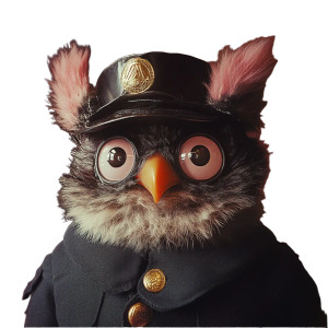 Wes Anderson Furby Vinyl Car Decal Sticker – Waterproof & UV-Resistant 8"