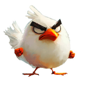 Angry Flying Bird Vinyl Car Decal Sticker – Waterproof & UV-Resistant 8" Angry Flying Bird Vinyl Car Decal Sticker – Waterproof & UV-Resistant 8"
