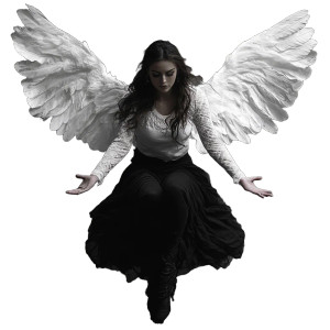 Fallen Angel V23 Vinyl Car Decal Sticker – Waterproof & UV-Resistant 8"