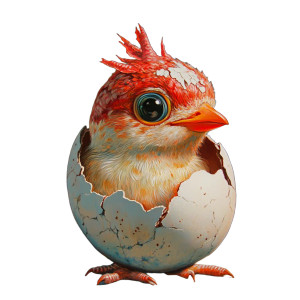 Unexpected Egg Hatch Vinyl Car Decal Sticker – Waterproof & UV-Resistant 8"