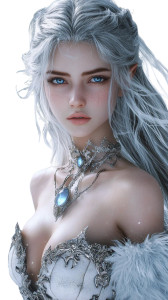 Silver-Haired Warrior V9 Vinyl Car Decal Sticker – Waterproof & UV-Resistant 8"