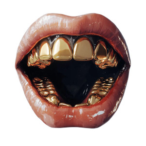 Golden Teeth Smile Vinyl Car Decal Sticker – Waterproof & UV-Resistant 8" Golden Teeth Smile Vinyl Car Decal Sticker – Waterproof & UV-Resistant 8"