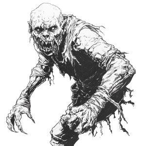 D&D Ghoul Vinyl Car Decal Sticker – Waterproof & UV-Resistant 8"