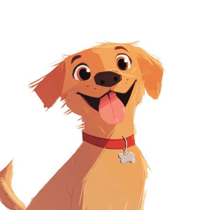 Friendly Brown Dog Vinyl Car Decal Sticker – Waterproof & UV-Resistant 8"