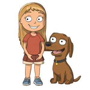 Dog And Girl Vinyl Car Decal Sticker – Waterproof & UV-Resistant 8" Dog And Girl Vinyl Car Decal Sticker – Waterproof & UV-Resistant 8"