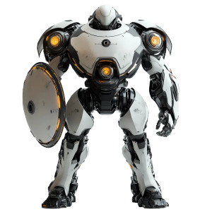 Combat Robot V2 Vinyl Car Decal Sticker – Waterproof & UV-Resistant 8"