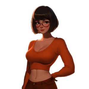 Chubby Velma Vinyl Car Decal Sticker – Waterproof & UV-Resistant 8"