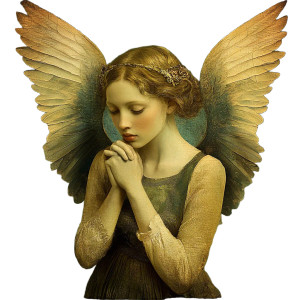 Seraphim Angel Art Vinyl Car Decal Sticker – Waterproof & UV-Resistant 8"