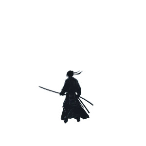 Ghost Samurai Night Vinyl Car Decal Sticker – Waterproof & UV-Resistant 8"