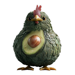 Avocado Chicken Vinyl Car Decal Sticker – Waterproof & UV-Resistant 8" Avocado Chicken Vinyl Car Decal Sticker – Waterproof & UV-Resistant 8"