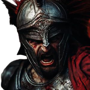Angry Spartan King Vinyl Car Decal Sticker – Waterproof & UV-Resistant 8" Angry Spartan King Vinyl Car Decal Sticker – Waterproof & UV-Resistant 8"